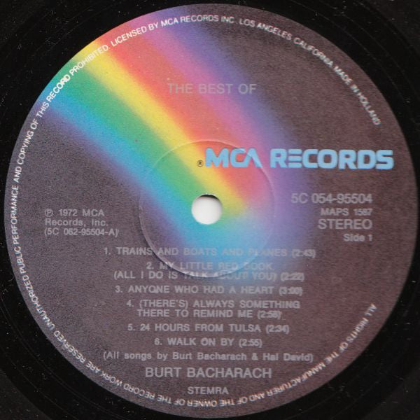 Burt Bacharach : The Best Of Burt Bacharach (LP, Comp)