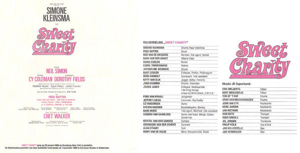 "Sweet Charity" 1989 Dutch Cast : Sweet Charity (CD, Album)