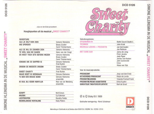 "Sweet Charity" 1989 Dutch Cast : Sweet Charity (CD, Album)