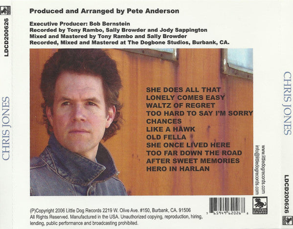 Chris Jones (49) : Too Far Down The Road (CD, Album)