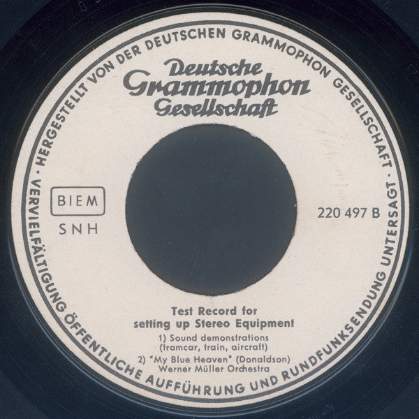Various : Test Record For Setting Up Stereo Equipment (7")