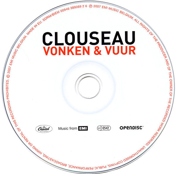 Clouseau : Vonken & Vuur (CD, Album, Enh)