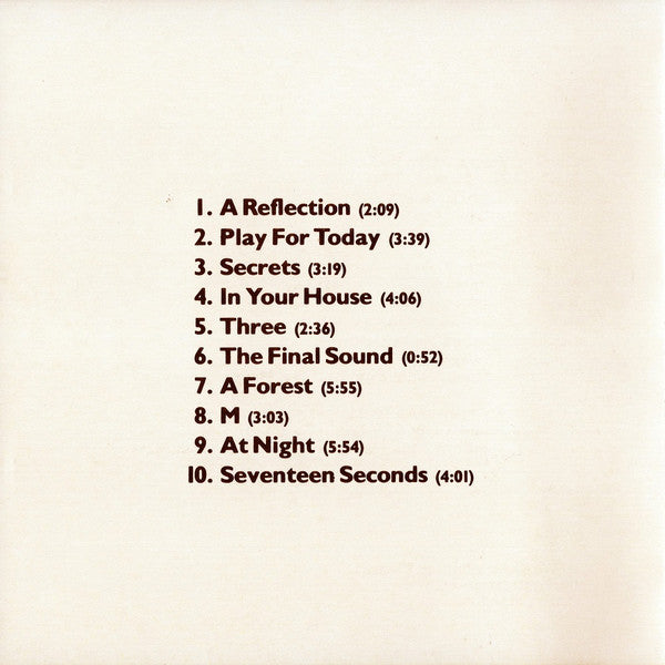 The Cure : Seventeen Seconds (CD, Album, RE, SRC)