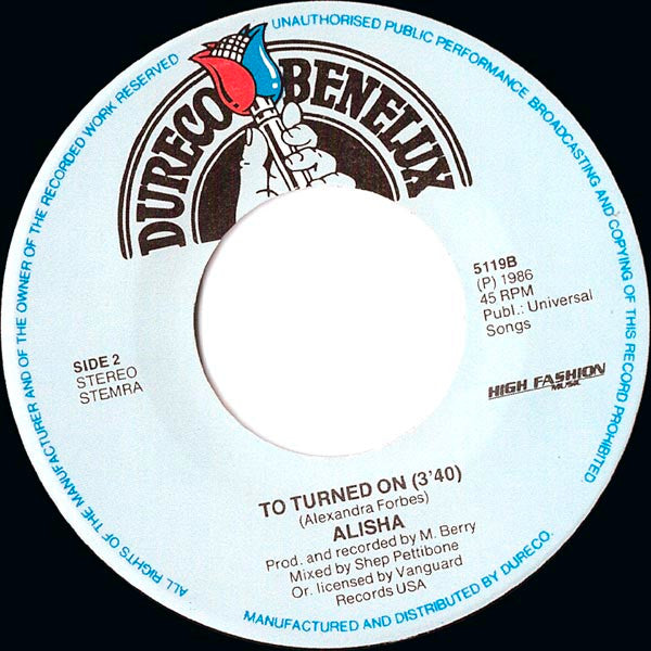 Alisha : All Night Passion (7", Single)