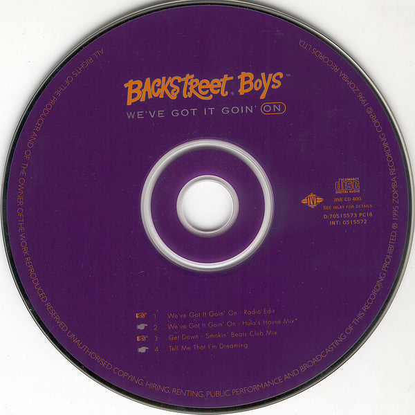Backstreet Boys : We've Got It Goin' On (CD, Single, RE, CD1)