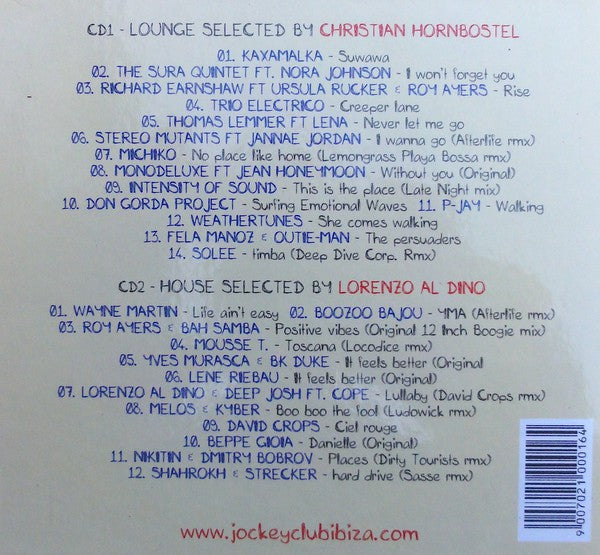Lorenzo Al Dino & Christian Hornbostel : Jockey Club Salinas • Ibiza Sessions 8 (2xCD, Ltd, Mixed)
