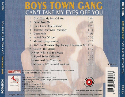 Boys Town Gang : Can't Take My Eyes Off You (CD, Comp)