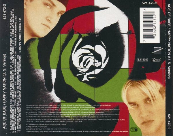 Ace Of Base : Happy Nation (U.S. Version) (CD, Album)