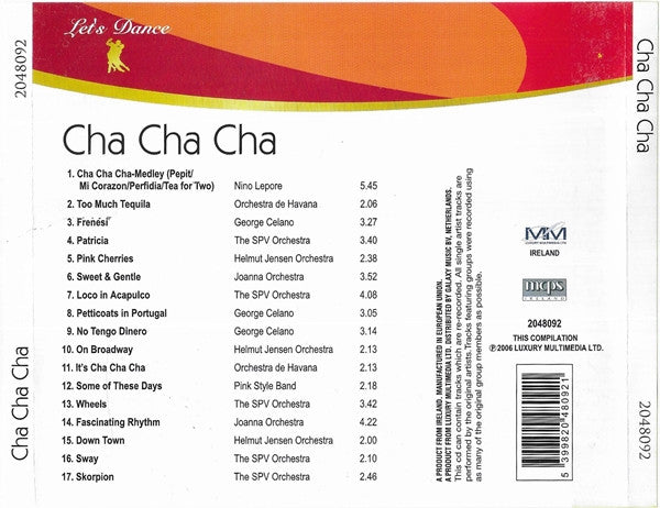 Various : Let's Dance - Cha Cha Cha (CD, Comp)