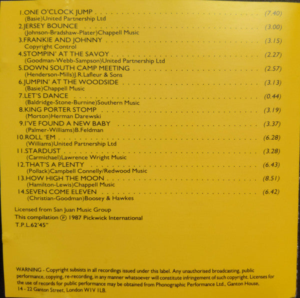 Benny Goodman : The King Of Swing (CD, Comp, RM)