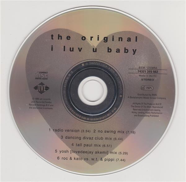 The Original : I Luv U Baby (CD, Maxi)