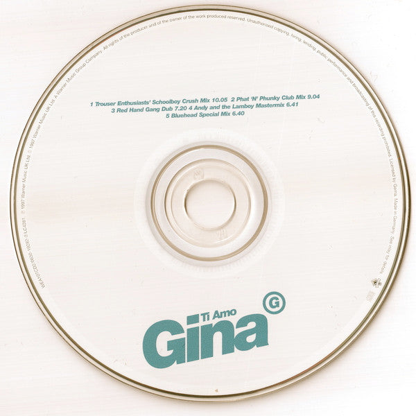 Gina G : Ti Amo (CD, Single, CD2)