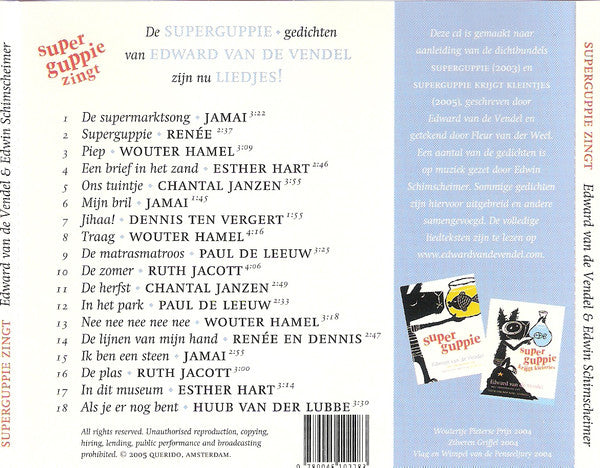 Edward van de Vendel & Edwin Schimscheimer : Superguppie Zingt (CD, Album)