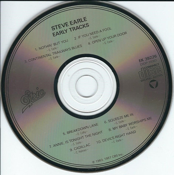 Steve Earle : Early Tracks (CD, Album)