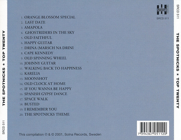 The Spotnicks : Top Twenty (CD, Album, Comp)