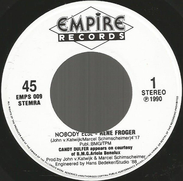 René Froger : Nobody Else (7", Single)