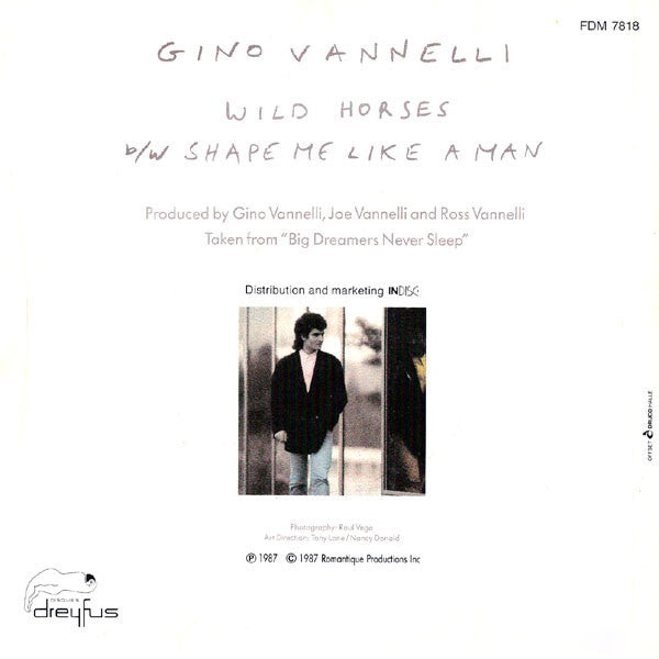 Gino Vannelli : Wild Horses (7", Single)