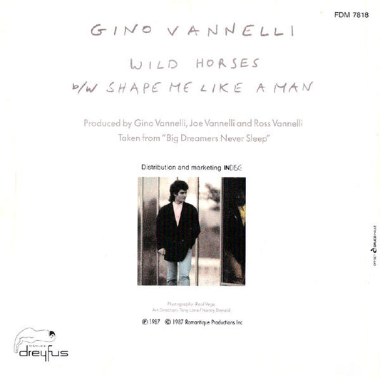 Gino Vannelli : Wild Horses (7", Single)