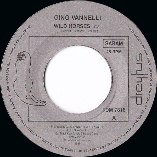 Gino Vannelli : Wild Horses (7", Single)