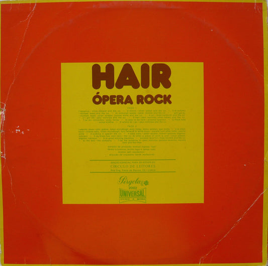 Various : Hair Ópera Rock (LP, Album, Club, RE)