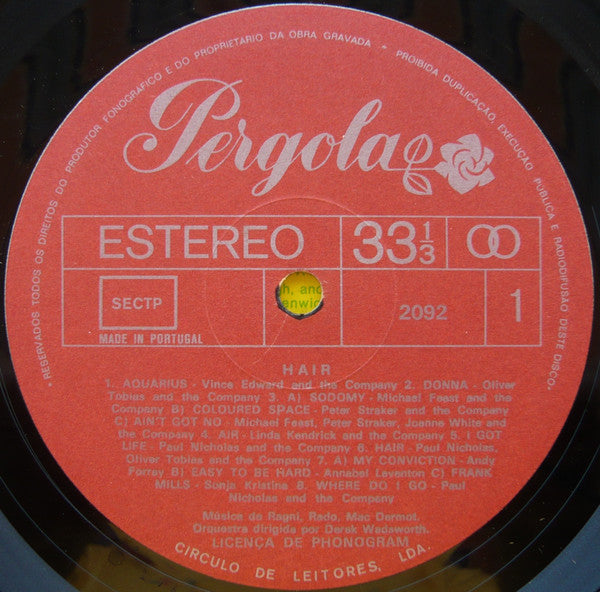 Various : Hair Ópera Rock (LP, Album, Club, RE)