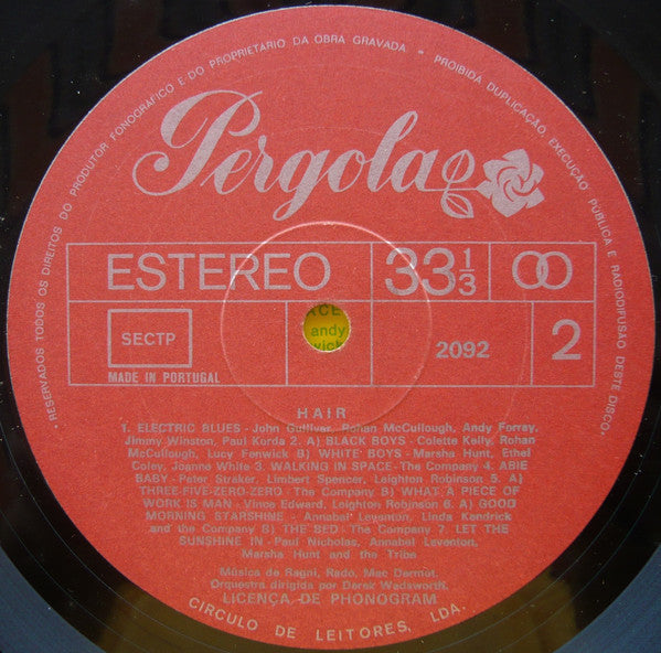 Various : Hair Ópera Rock (LP, Album, Club, RE)