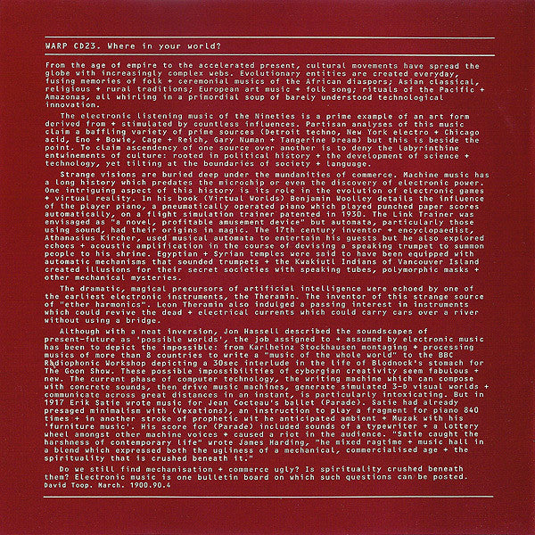 Various : Artificial Intelligence II (CD, Comp)