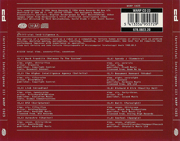 Various : Artificial Intelligence II (CD, Comp)