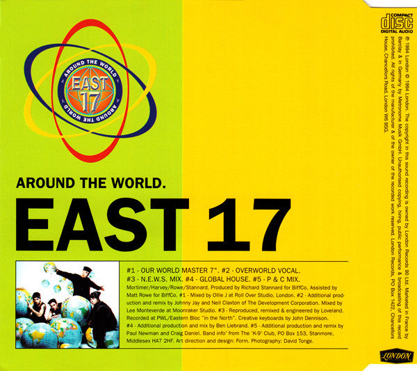 East 17 : Around The World (CD, Single)