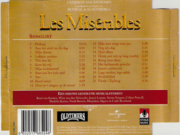 Nederlandse Cast "Les Miserables" : Les Miserables - Nederlands Castalbum 2008/2009 (CD, Album)