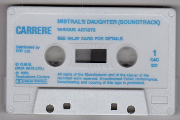 Vladimir Cosma : Mistral's Daughter - Original Soundtrack (Cass, Album)