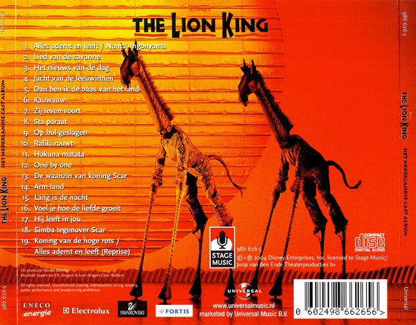 Originele Nederlandse Cast "The Lion King" : The Lion King - Het Nederlandse Cast Album (CD)