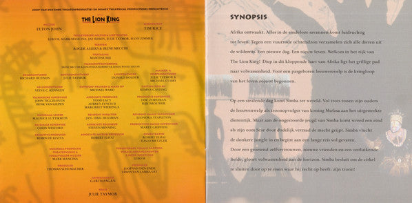 Originele Nederlandse Cast "The Lion King" : The Lion King - Het Nederlandse Cast Album (CD)
