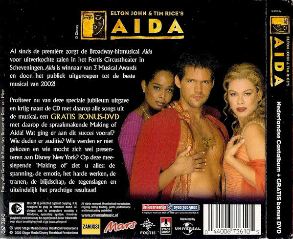 Various : Aida (Nederlandse Cast Album) (CD, Album, Copy Prot. + DVD-V)