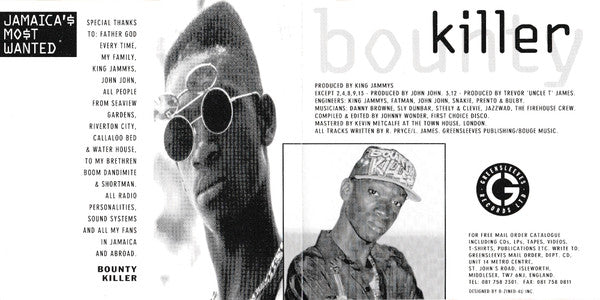 Bounty Killer : Jamaica's Most Wanted (CD, Album)