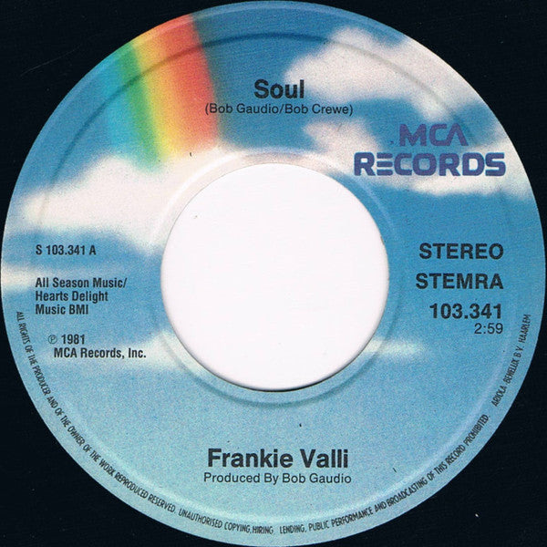 Frankie Valli : Soul (7", Single)