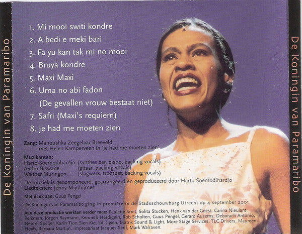 Manoushka Zeegelaar : De Koningin Van Paramaribo (CD, Album)