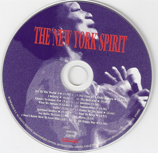 The New York Spirit : Joy To The World (CD, Album)