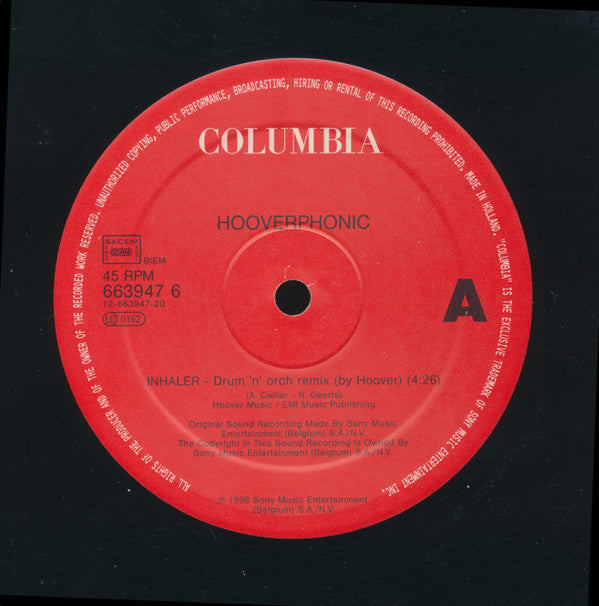 Hooverphonic : Inhaler (12")