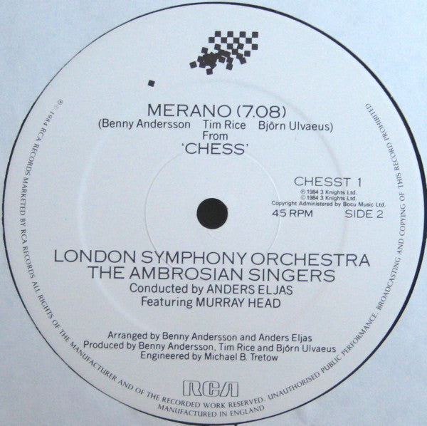 Murray Head : One Night In Bangkok (12")