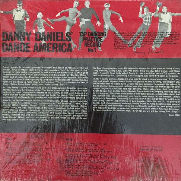 Danny Daniels (6) : Dance America - Tap Dancing Practice Record No.1 (LP)