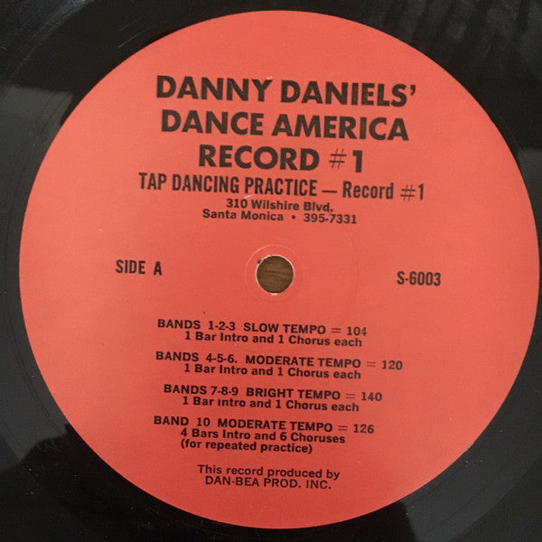 Danny Daniels (6) : Dance America - Tap Dancing Practice Record No.1 (LP)