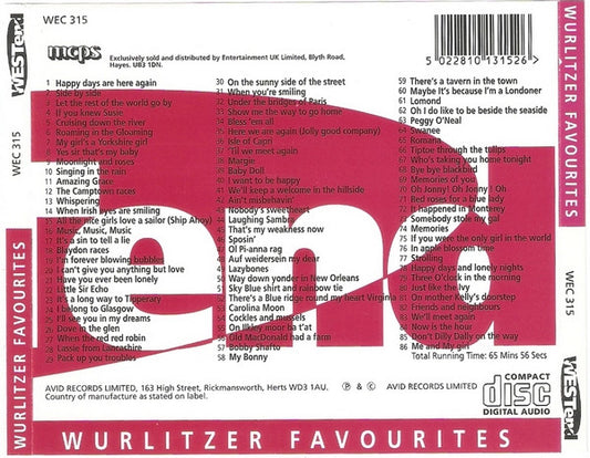 Various : Wurlitzer Favourites (CD, Album)