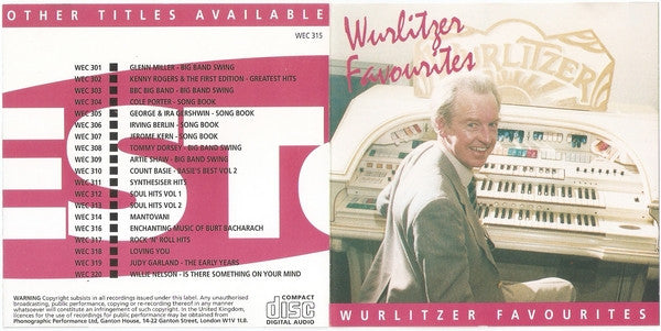 Various : Wurlitzer Favourites (CD, Album)