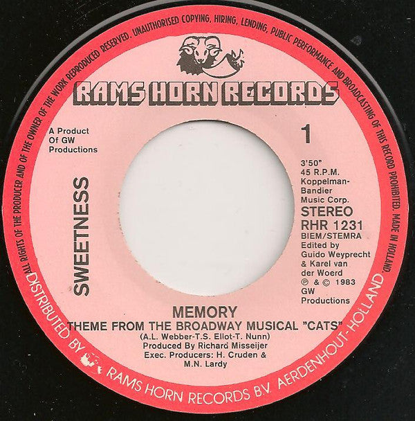 Sweetness : Memory (7")