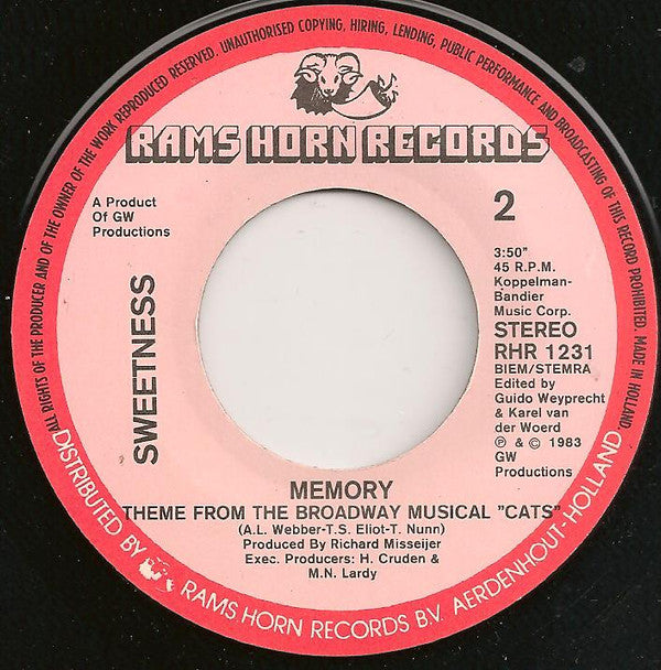 Sweetness : Memory (7")