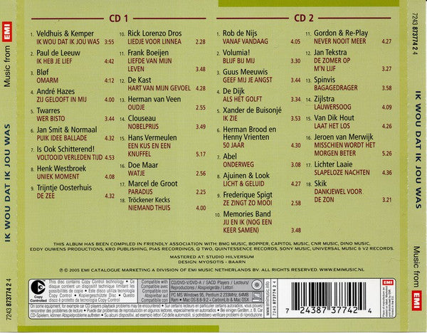 Various : Ik Wou Dat Ik Jou Was (2xCD, Comp)