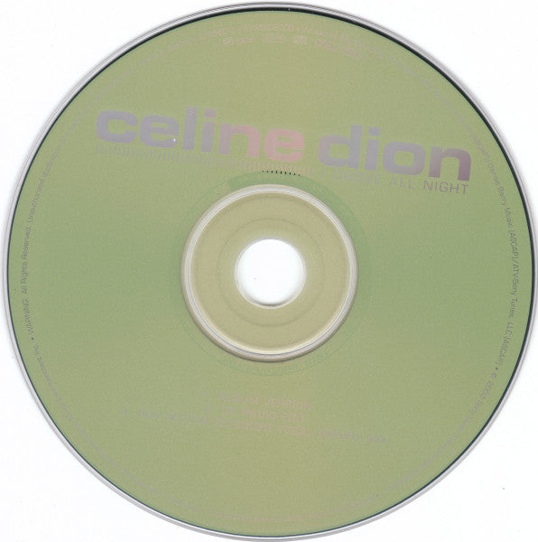 Céline Dion : I Drove All Night (CD, Maxi)