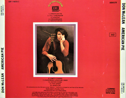 Don McLean : American Pie (CD, Album, RE)