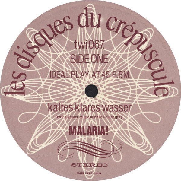 Malaria! : Weisses Wasser: White Water (12")